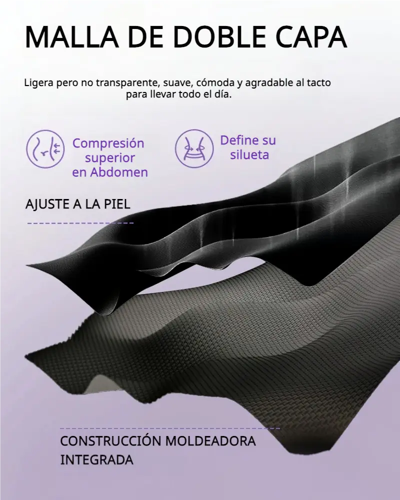 Buttock shaping girdle with tummy control and crotch zipper